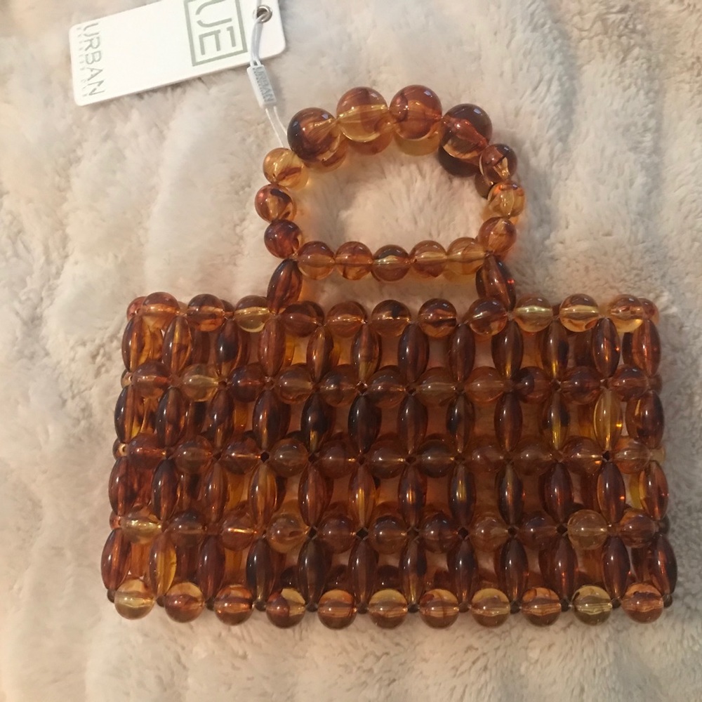 Tortoise beaded bag  purse by  Urban Expressions - Picture 2 of 8